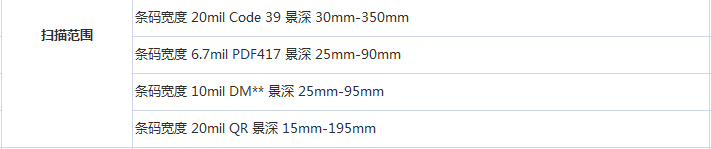二维有线条码扫描枪