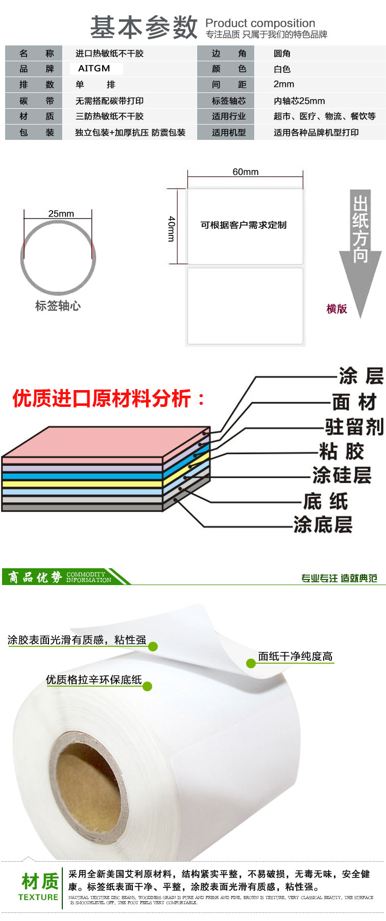 热敏纸标签
