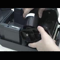 TSC TTP-243 条码打印机安装碳带视频