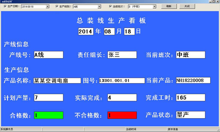 生产电子看板管理系统