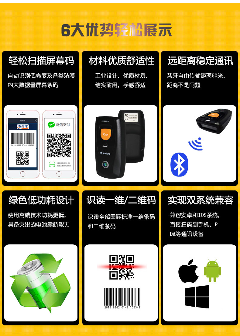 无线蓝牙BS80扫描器